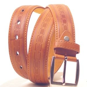 Leather Belt Unworn Unisex Removable Buckle